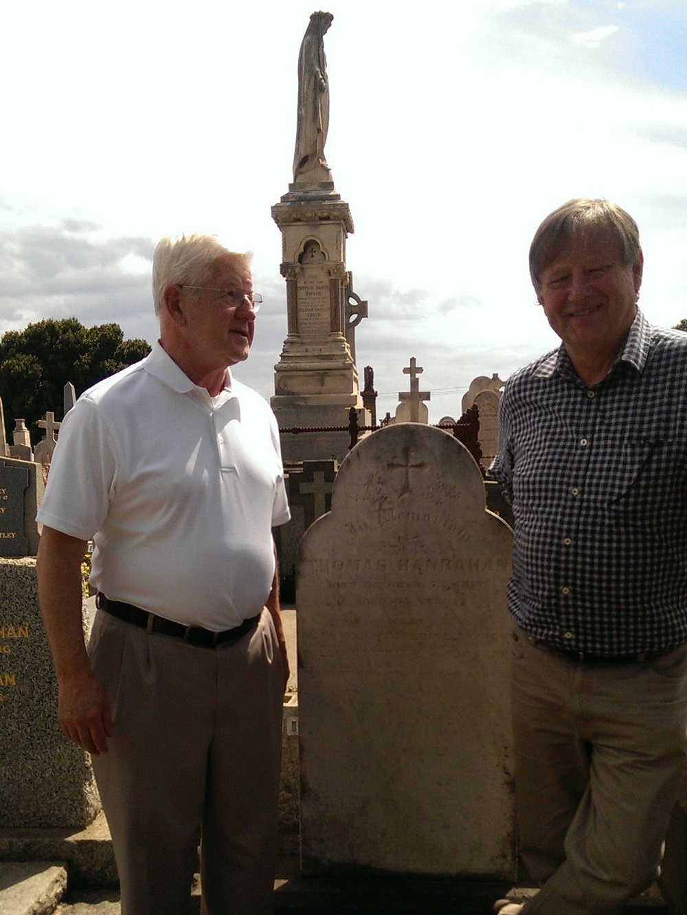 Bob Hanrahan and Peter
          Andrews, 2014