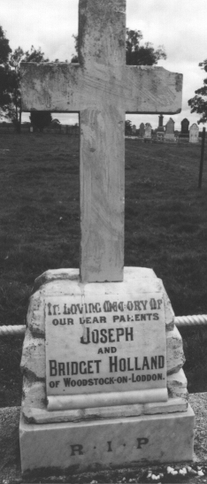 headstone at
                    Newbridge